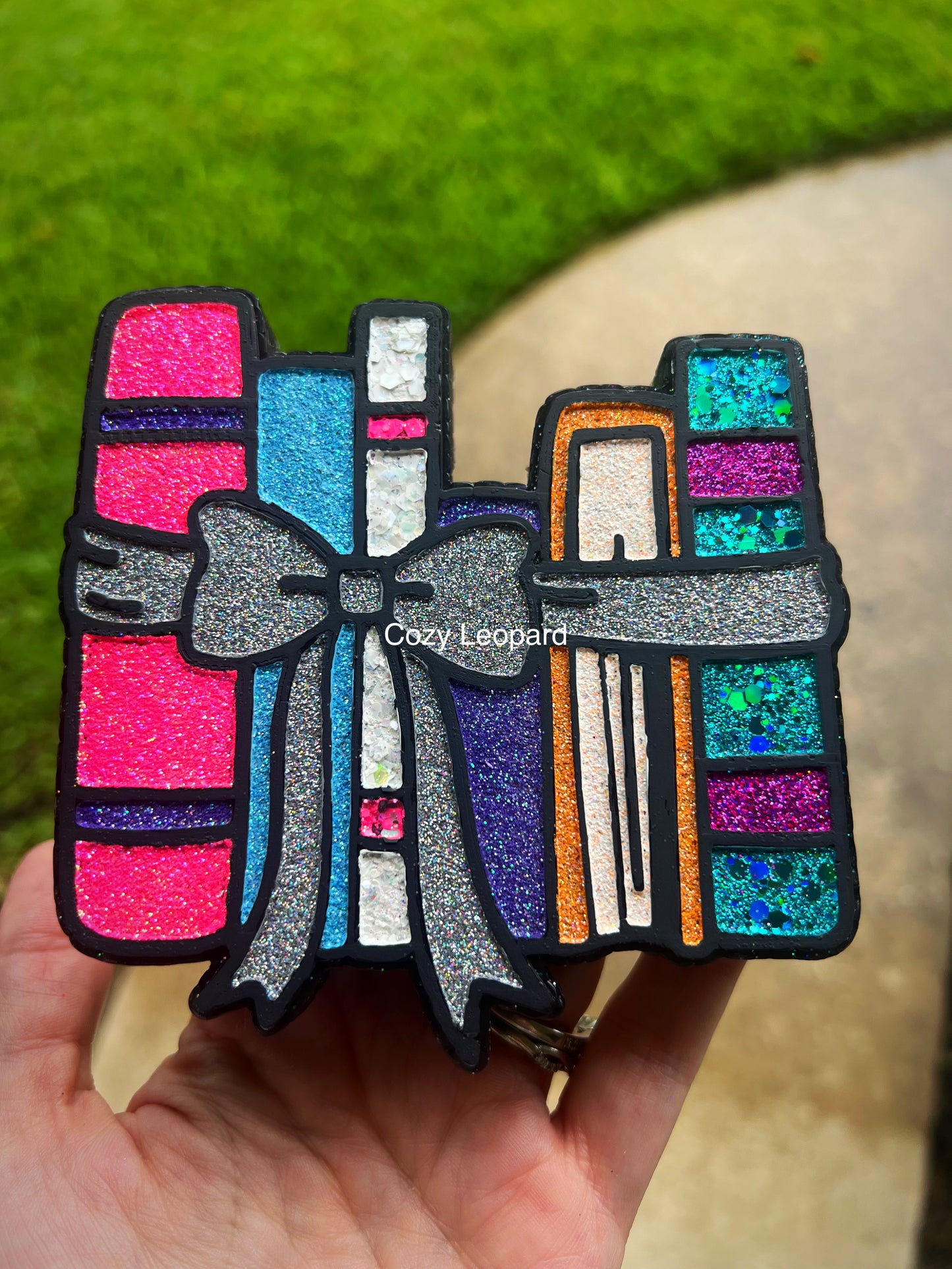 Books With Bow Car Freshie