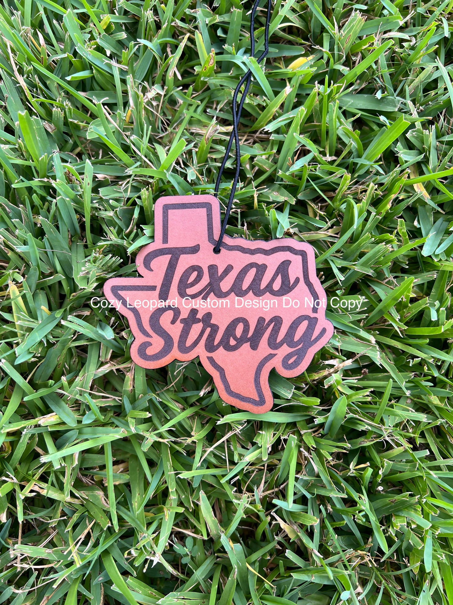 Leather Texas Strong Car Freshener