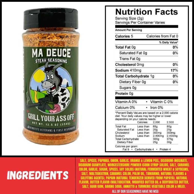 Ma Deuce Steak Seasoning