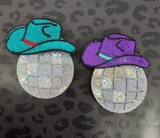 Cowboy Hat Disco Ball Car Freshie