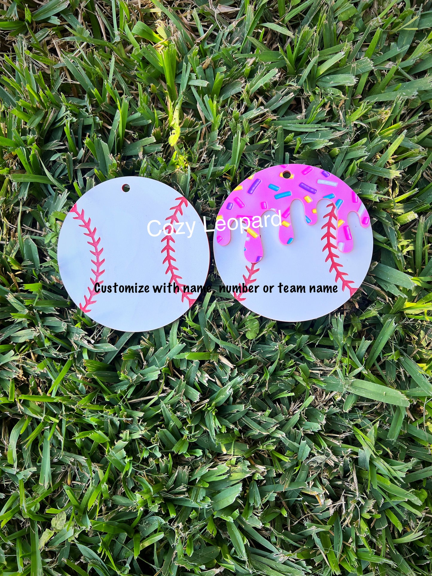 Custom Drip Baseball Bag Tag