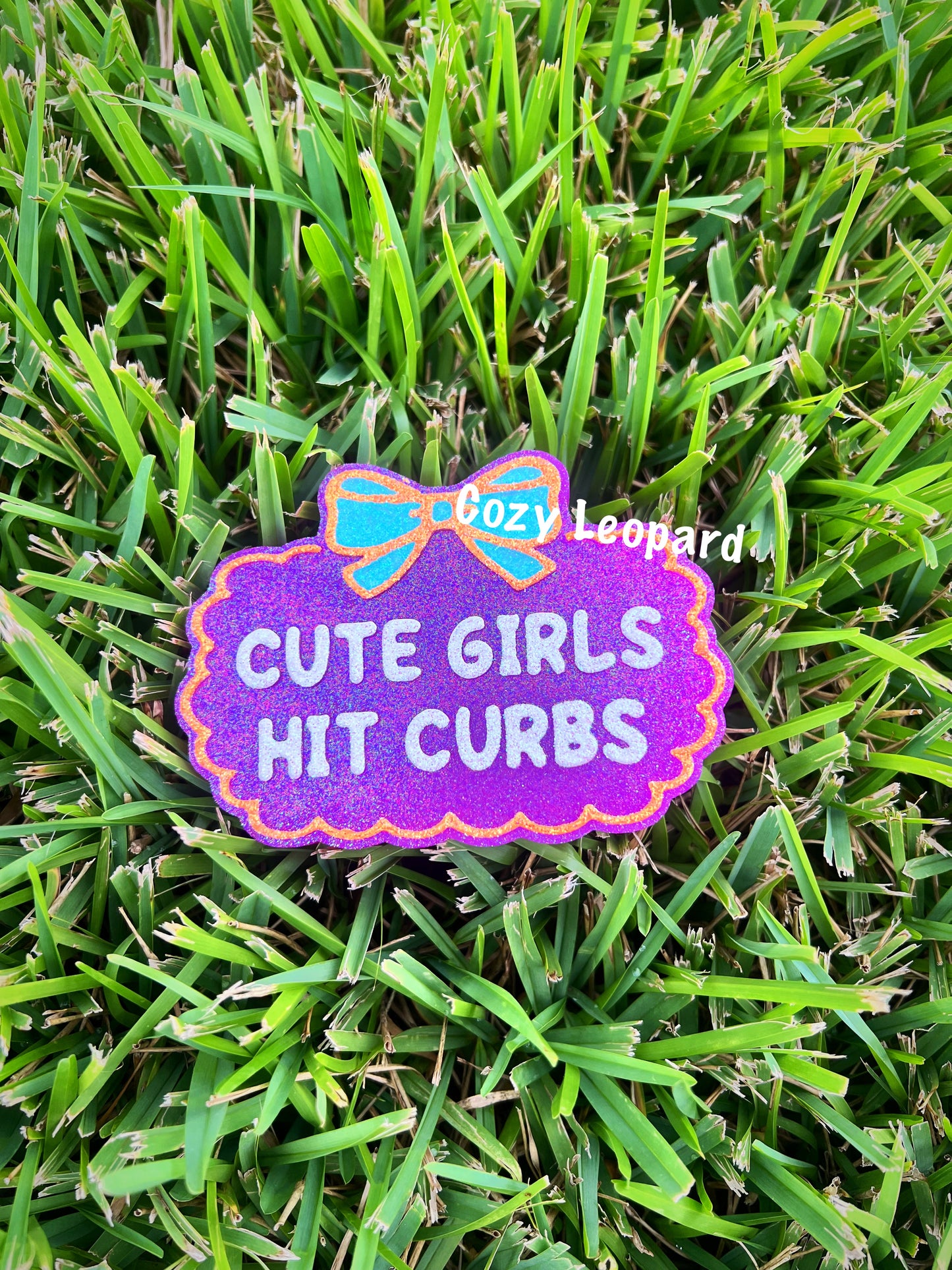 Cute Girls Hit Curbs Car Freshie