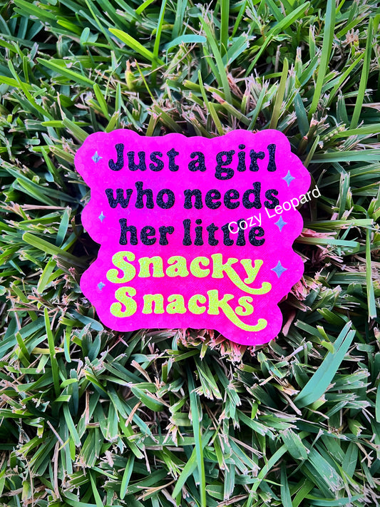 Just A Girl Who Needs Her Little Snacky Snacks Car Freshie