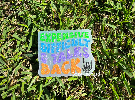 Expensive Difficult & Talks Back Car Freshie