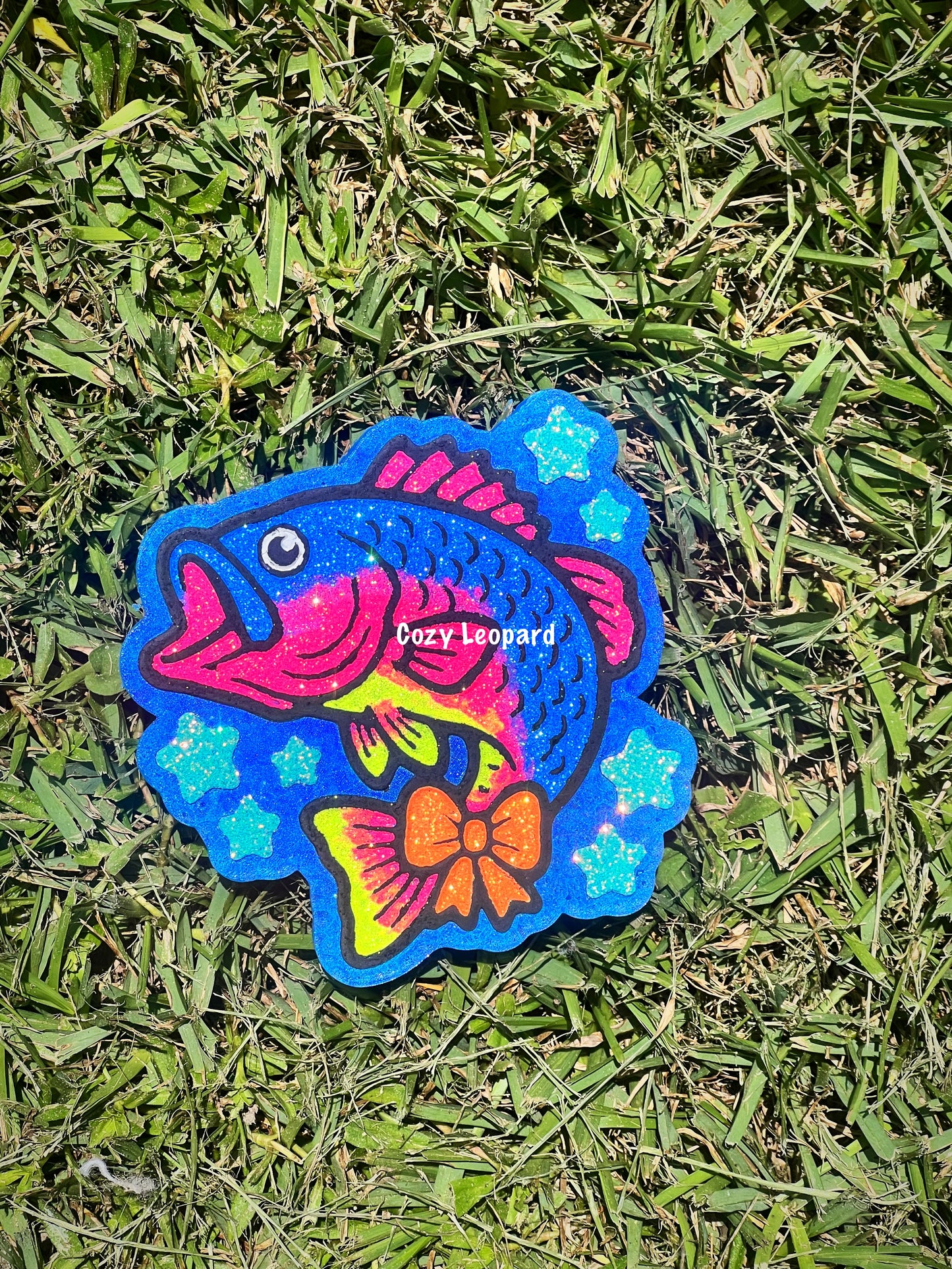 Bass with bow Car Freshie