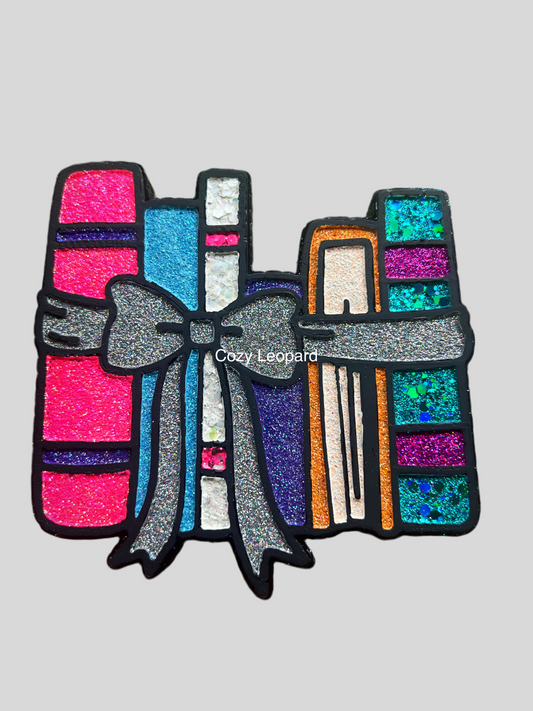 Books With Bow Car Freshie