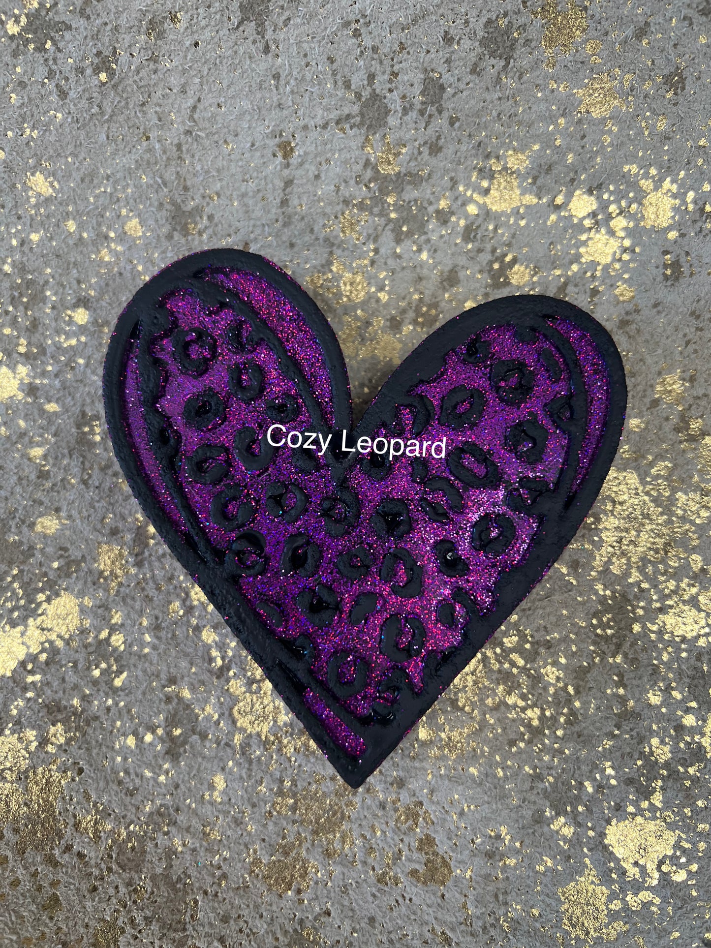 Leopard Heart Car Freshie