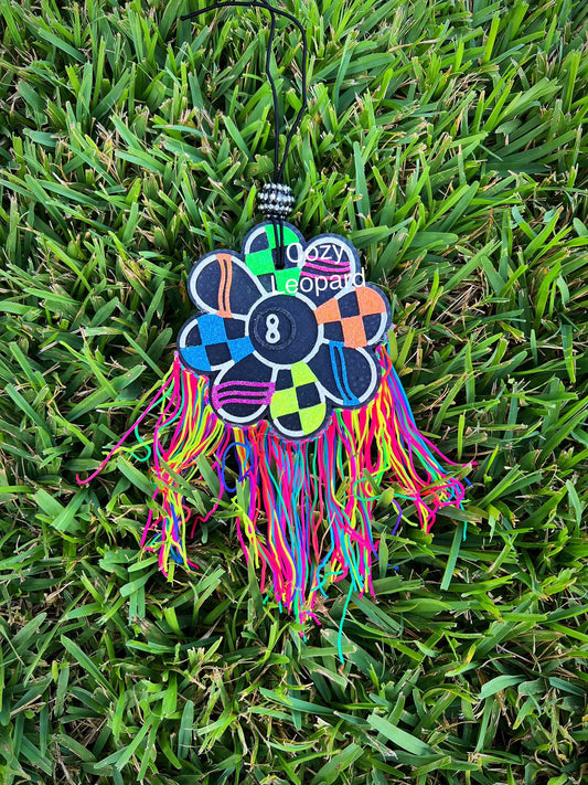 8 Ball Flower Car Freshie
