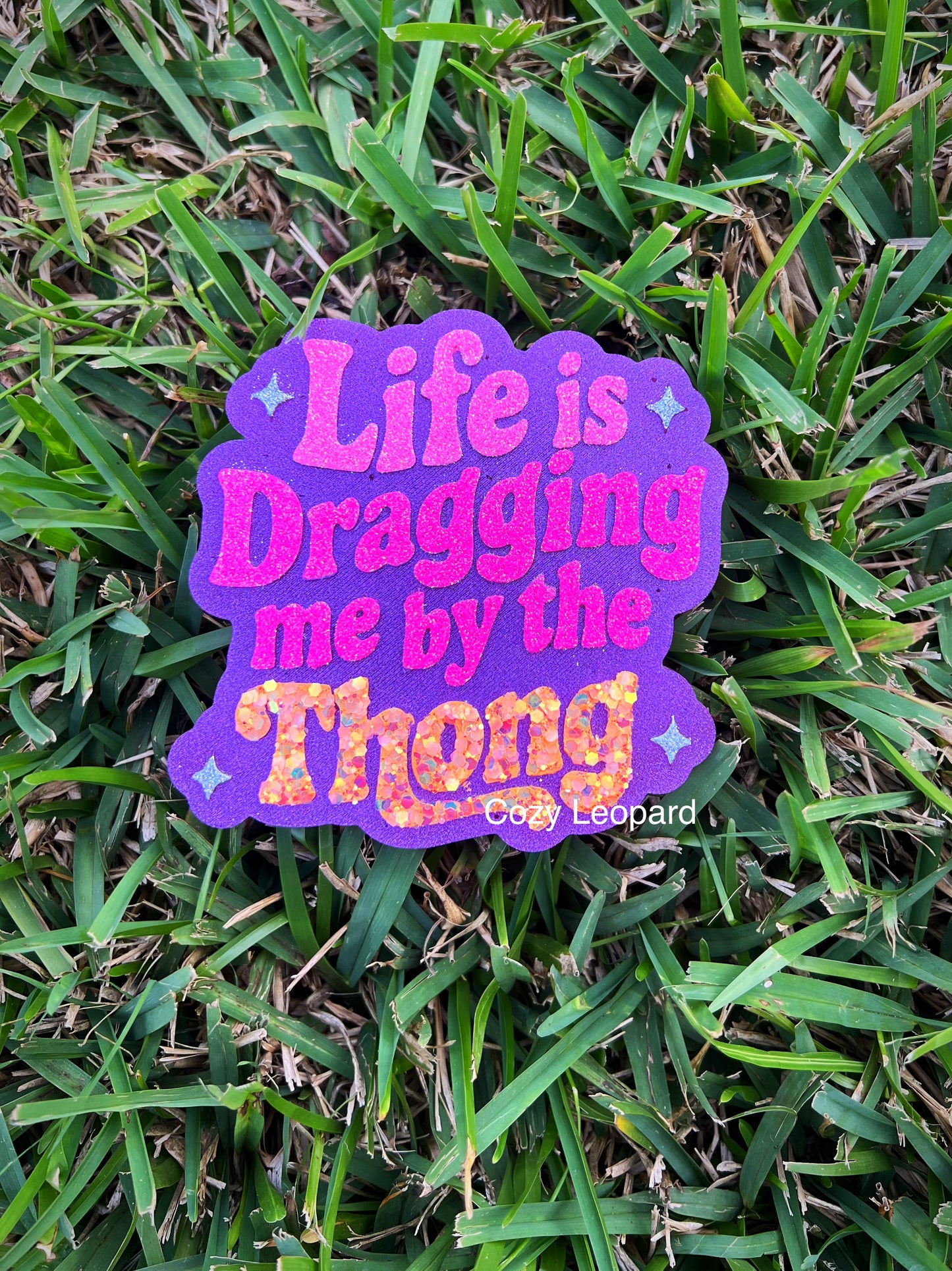 Life Is Dragging Me By The Thong Car Freshie