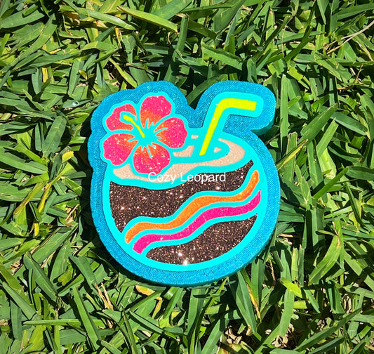 Coconut Drink Car Freshie