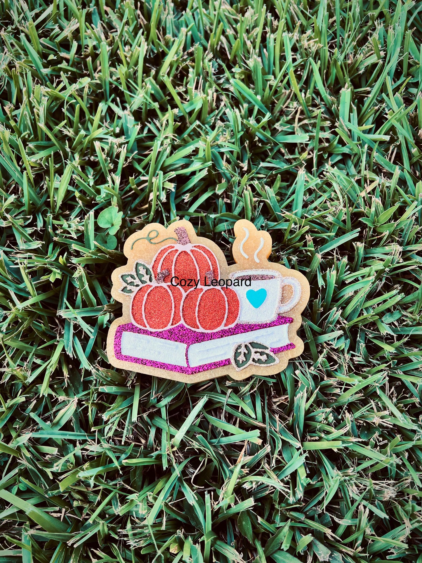 Pumpkin Book Car Freshie