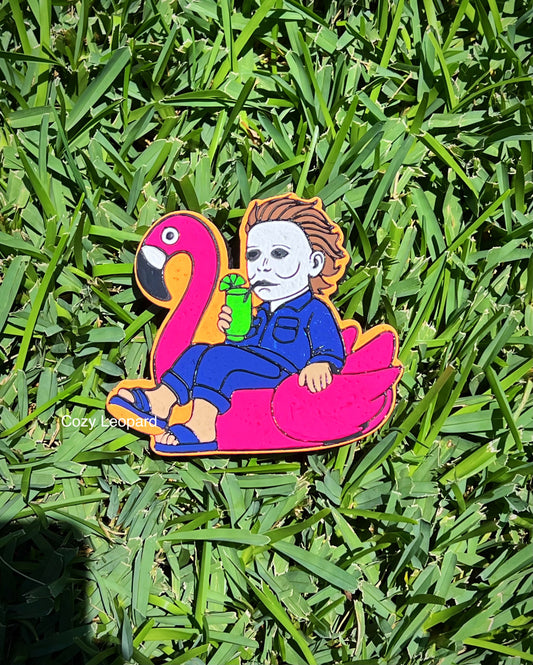 Spooky Flamingo Car Freshie